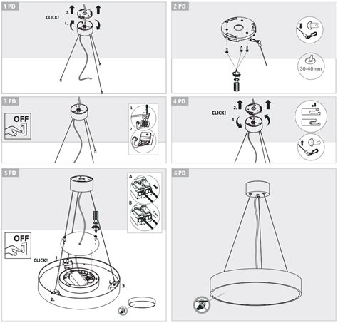 led ceiling light installation instructions